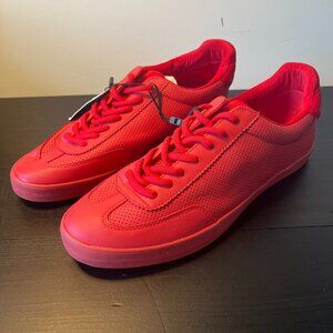 Zara - Red Micro-Perforated Sneakers